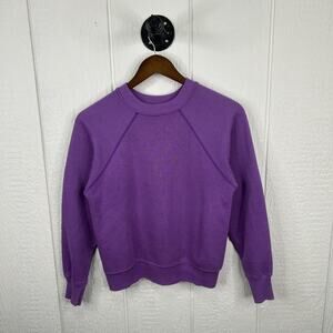 Vintage 90's Purple Blank Crewneck Small